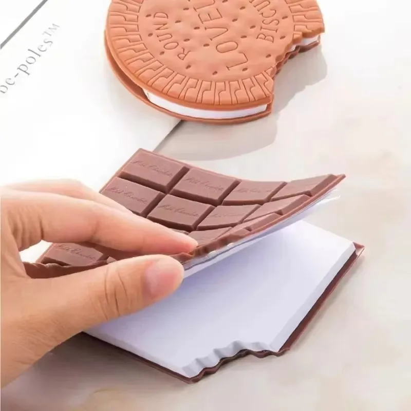 

Chocolate Notebook Memo Pad Paper Notepad Portable 80 Sheets Writing Pads Note Book Creative Stationery Office School Supplies
