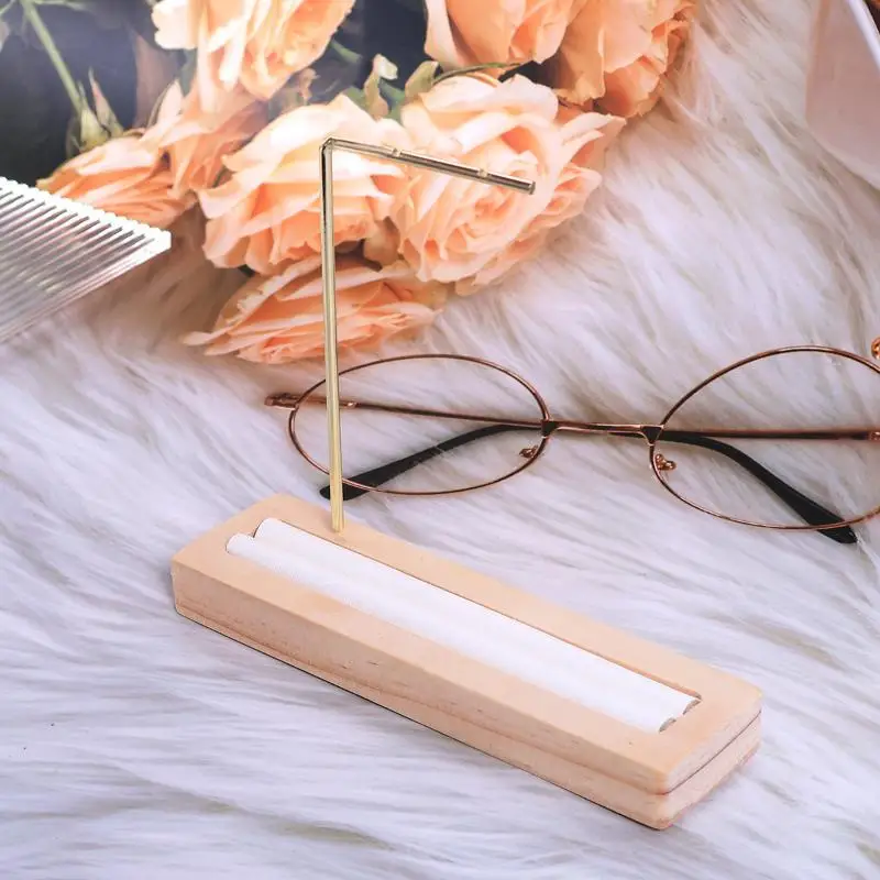 Деревянное основание, металлическая L-образная подставка для серег, ювелирных изделий, держатель для ожерелья, стойка для ювелирных изделий, реквизит золотого цвета, инструмент для демонстрации