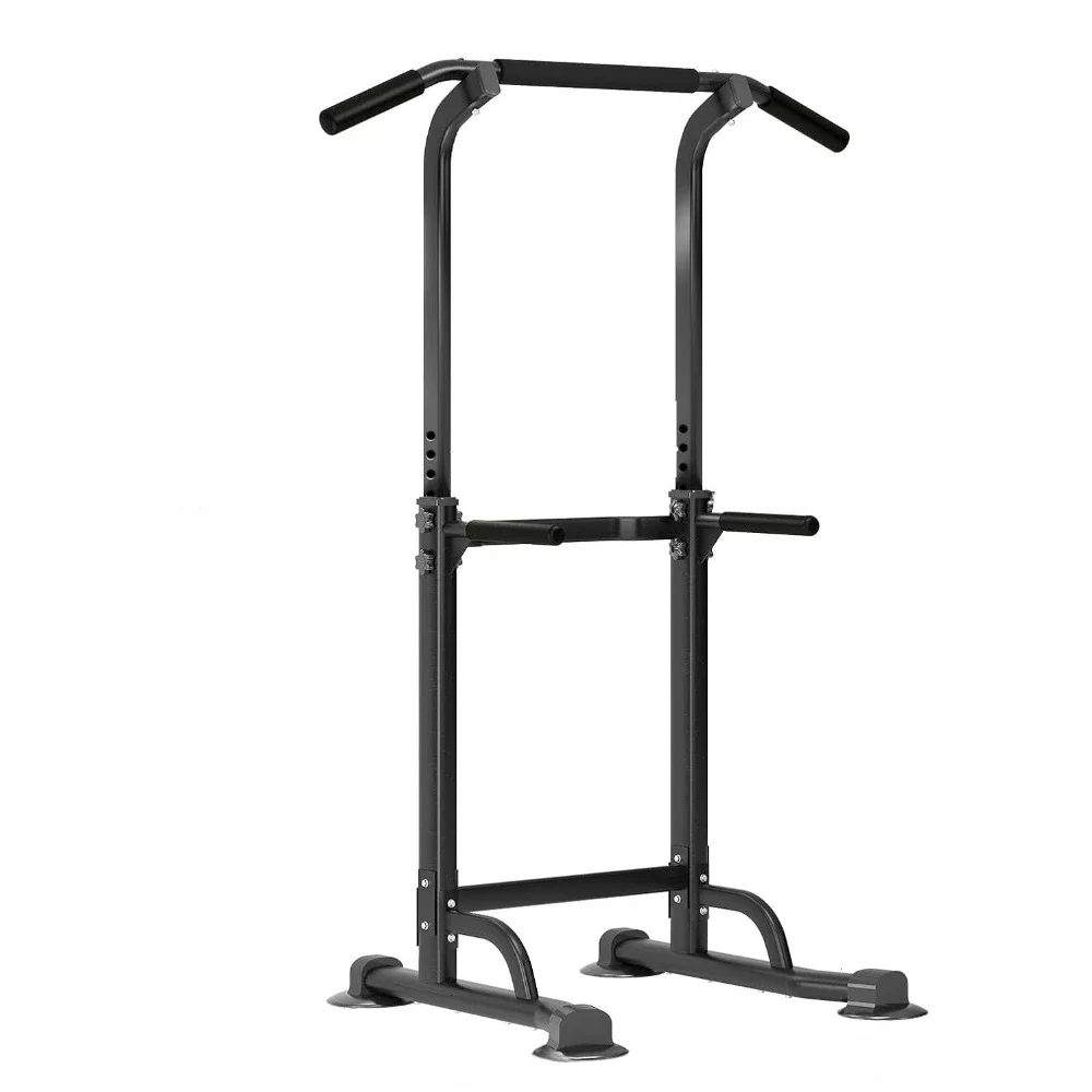 Power Tower Dip Station Pull Up Bar for Home Gym Adjustable Height Strength Training Workout Equipment,Pull Up Bar Station