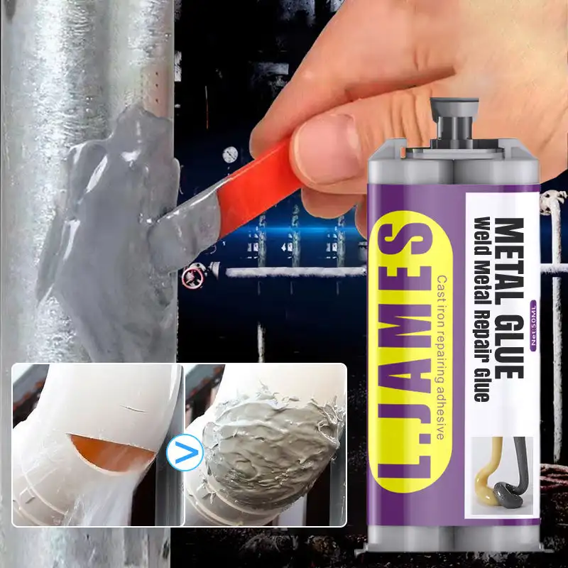 Metal Glue Weld Metal Repair Glue High-strength Epoxy Adhesive Easy Convenient To Use Waterproof Low Temperature Resistant