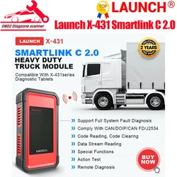 Launch X431 SmartLink C 2.0 Heavy-duty Truck Module for Commercial Vehicles/ Passenger Work with X-431 PRO3/ V+/PRO3S