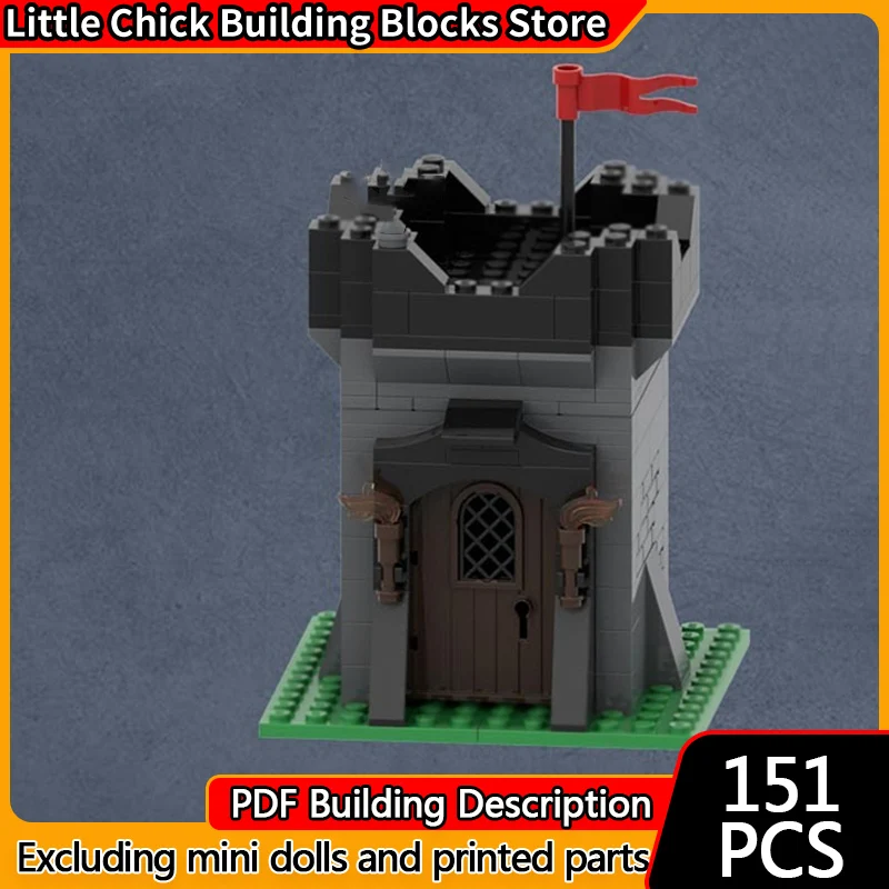 

Medieval Castle Model MOC Building Bricks Fortress Small Tower Modular Technology Children Holiday Gifts Assemble Toys Suit