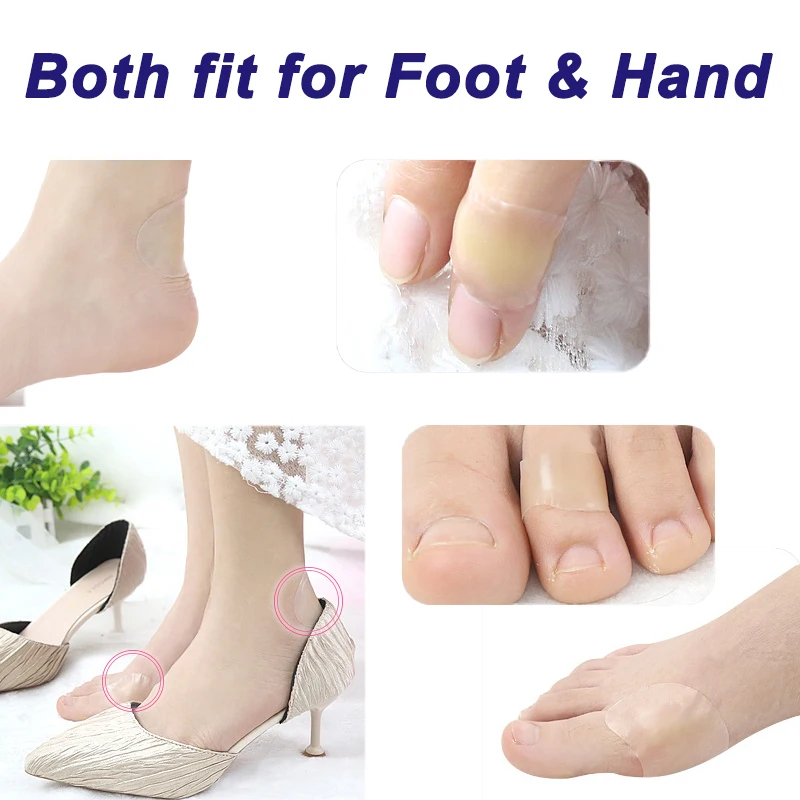 Pexmen 1/2/5 Uds vendajes de blíster de Gel para pies cojín de blíster para talón y dedo del pie vendajes hidrocoloides resistentes al agua almohadillas de blíster