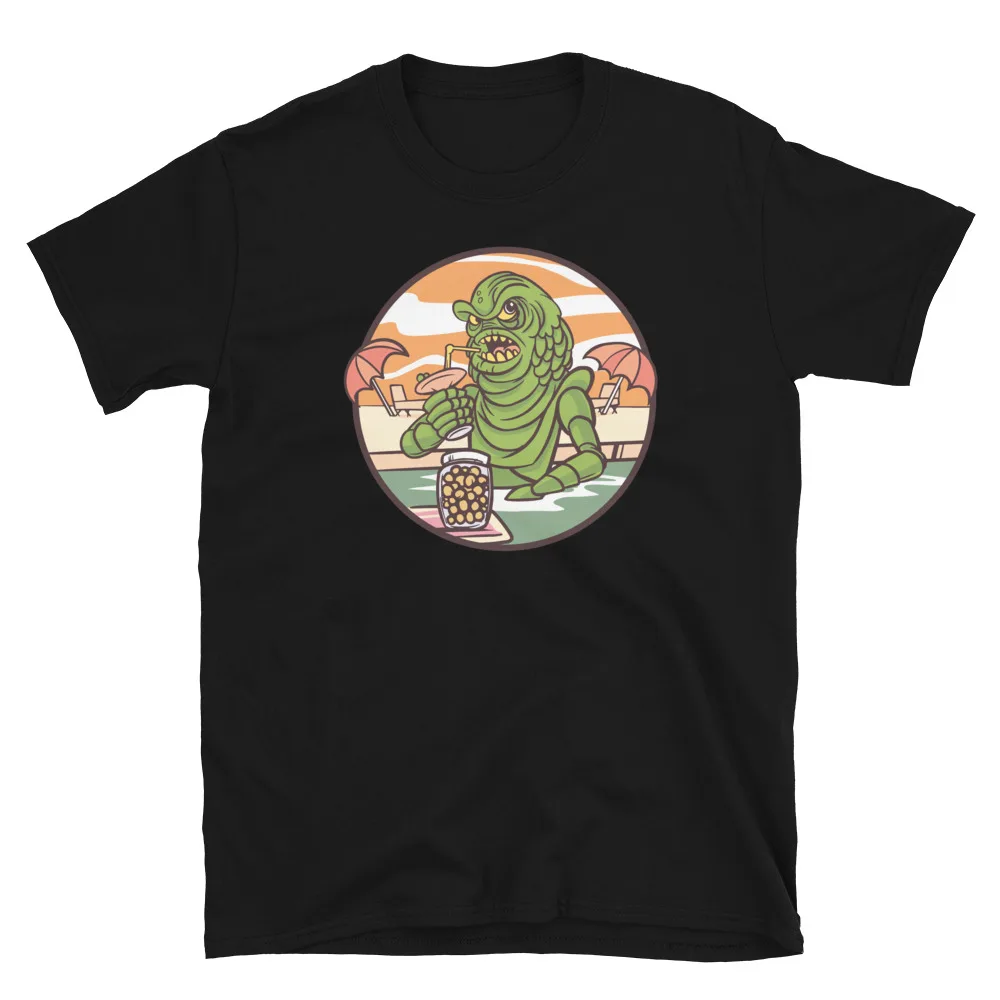Creature From The Black Lagoon Pool Party T-Shirt Men Women Horror Monster Graphic Cotton Short Sleeve Streetwear Unisex Tee