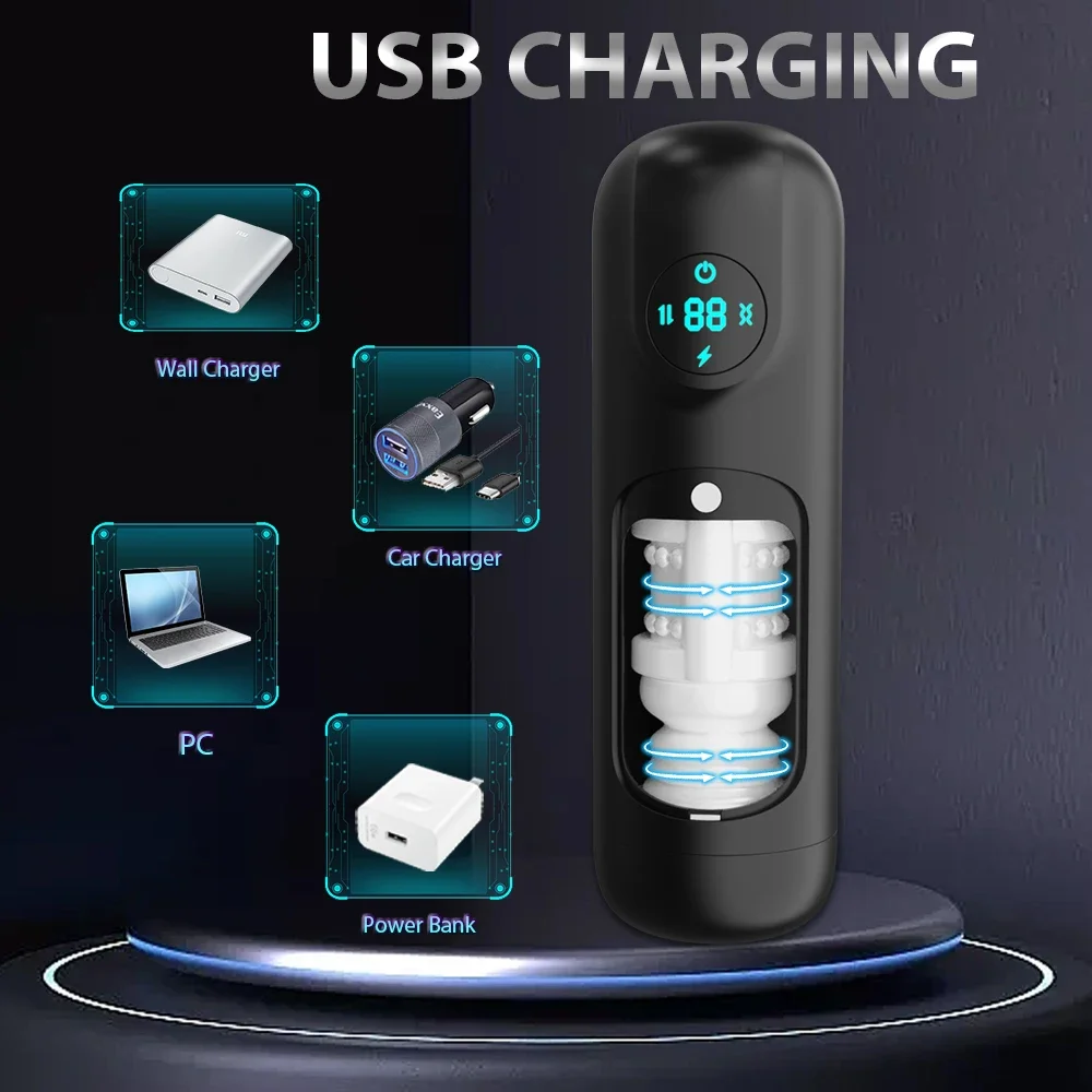 남성 자위대 컵 8 추진 회전 모드 텔레스코픽 가열 빠는 포켓 음모 구강 성교 성인 섹스 토이 남성용