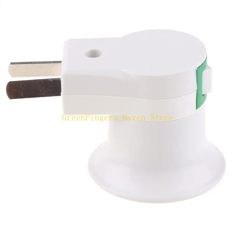 

F68D 1X E27 Light Socket To US Plug Holder Adapter Converter ON/OFF For Bulb Lamp