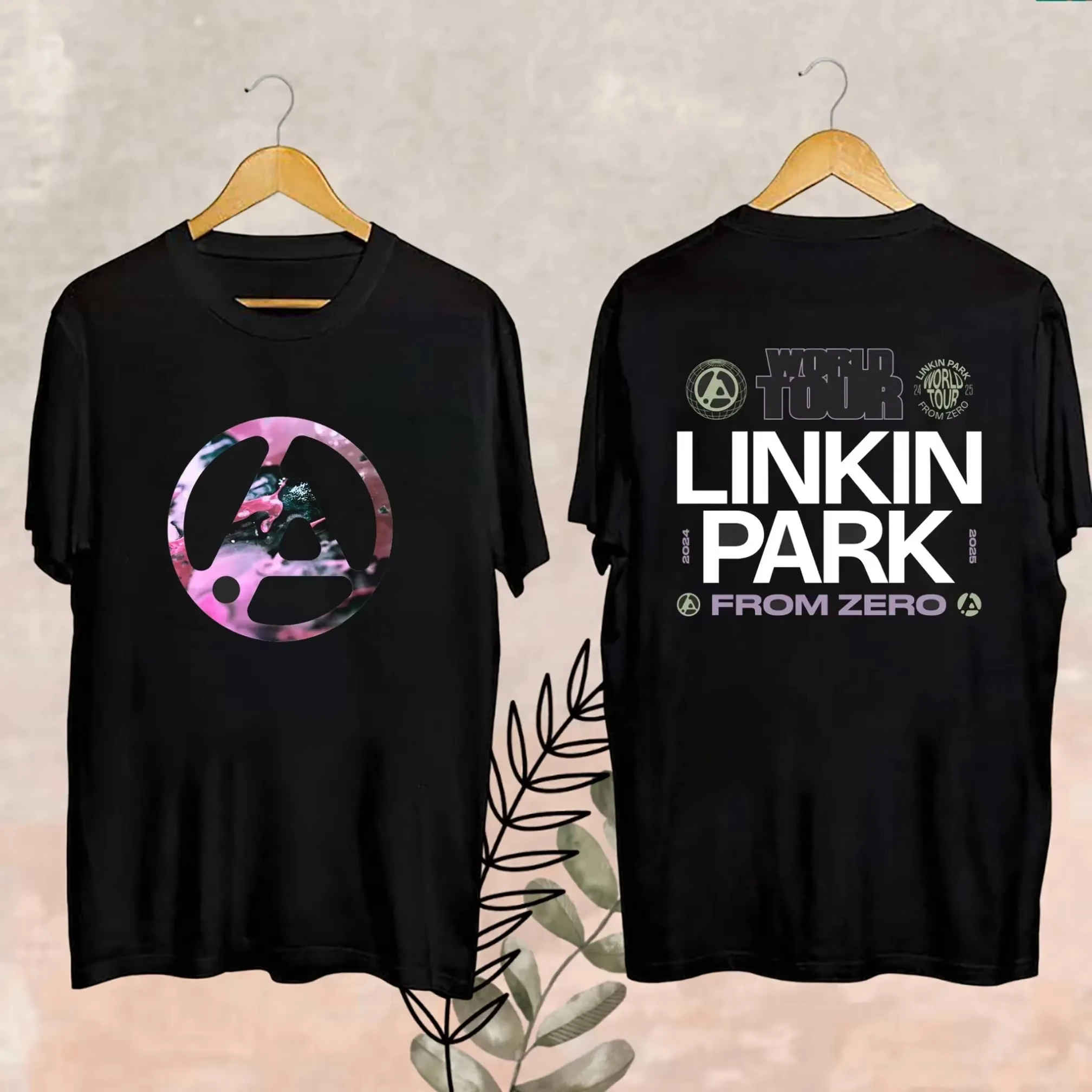 

Fashion Official Men's Linkin-Park From Zero World Tour T-Shirt Unisex Harajuku O-Neck Short Sleeve Pop Music Shirt Fan Gift