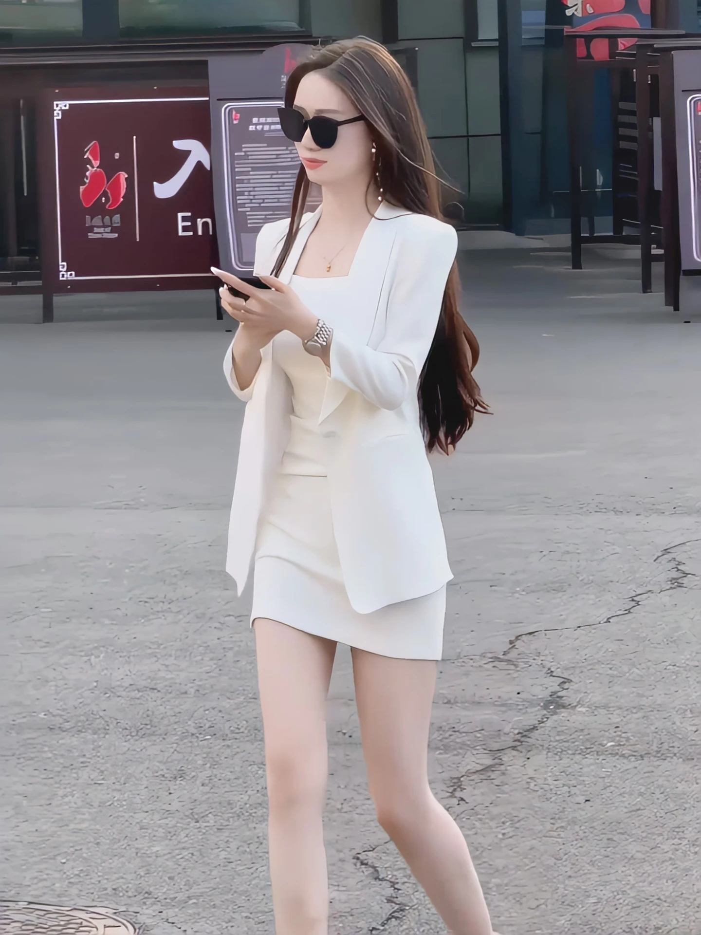 

Spring 2026 Women's Suit Set ort Sve Dr Two-Piece Set Faionable Profional Look Perfect Ensemble for Adults