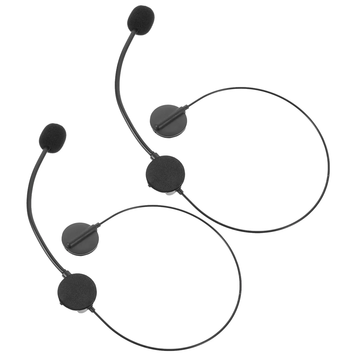 BOFF- قطعتان من ملحقات سماعات الرأس التنكرية، سماعات ميكروفون مزيفة لديكور مغني روك ستار لحفلات الهالوين