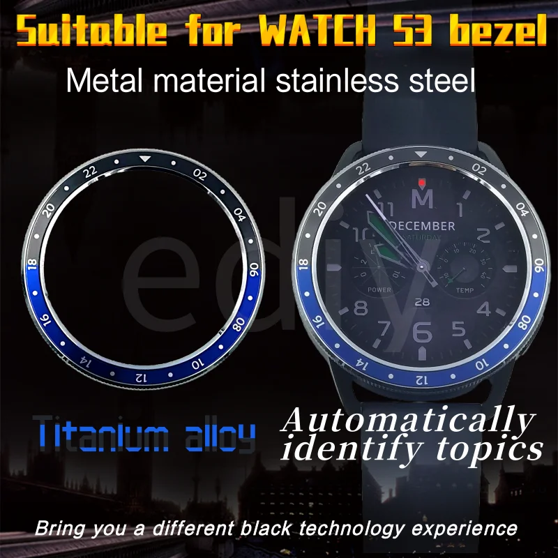 Suitable for Xiaomi S3 watch original bezel watch S3 dial black blue Bluetooth version esim version automatic recognit