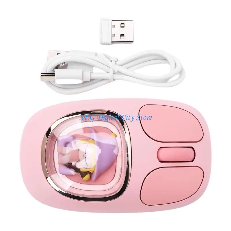 

U75B Rechargeable Quiet Wireless Mouse Ergonomic 3 Mode Connection For PC Laptop