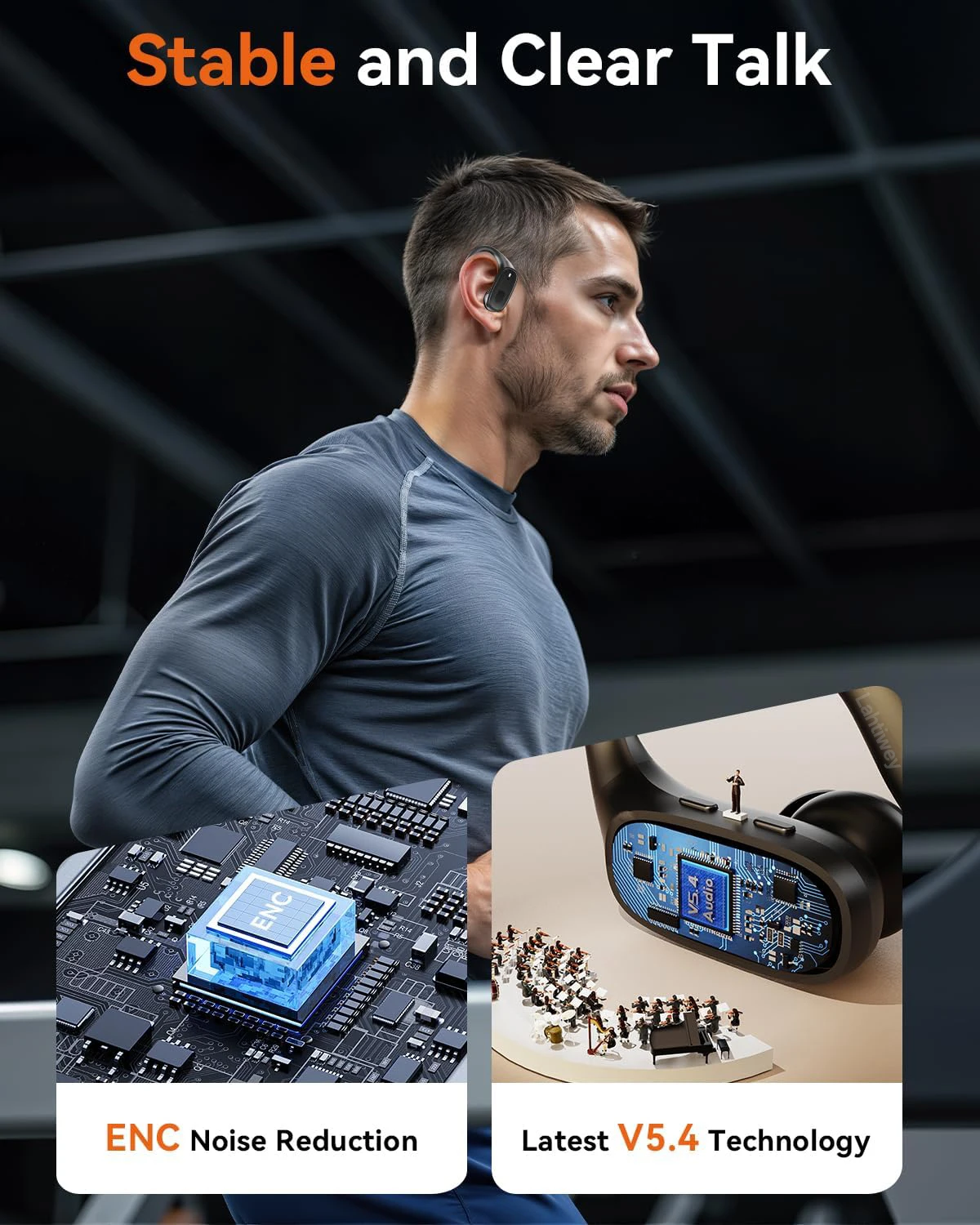 Sports Bluetooth 5.3 Headphone - Outdoor Power Line ulasan dan harga