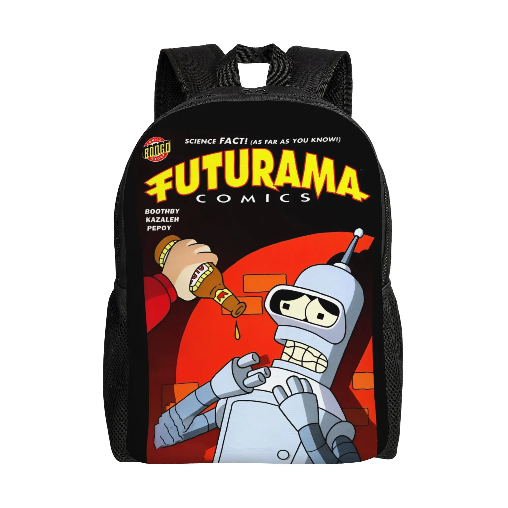 

Рюкзак Futuramas для мужчин и женщин, повседневный рюкзак для старшей школы, деловой рюкзак, холщовые сумки для колледжа, подарок