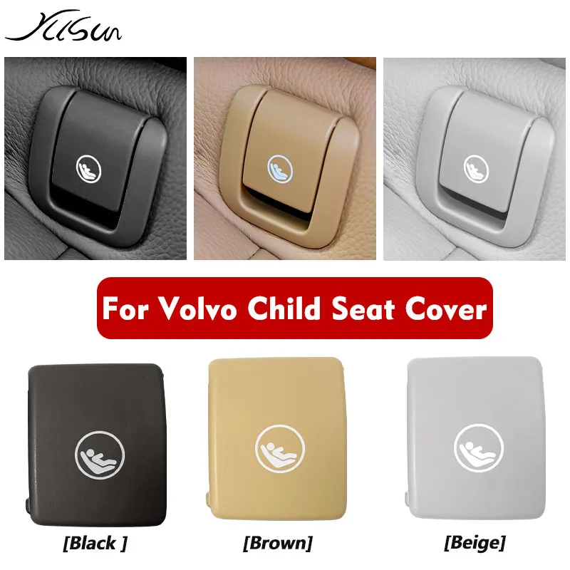 For Volvo V90 S90 XC40 S60 XC60 V60 Rear Child Seat Anchor Safety ISOFIX Cover Restraint Rear Seat Hook Buckle cover Accessories