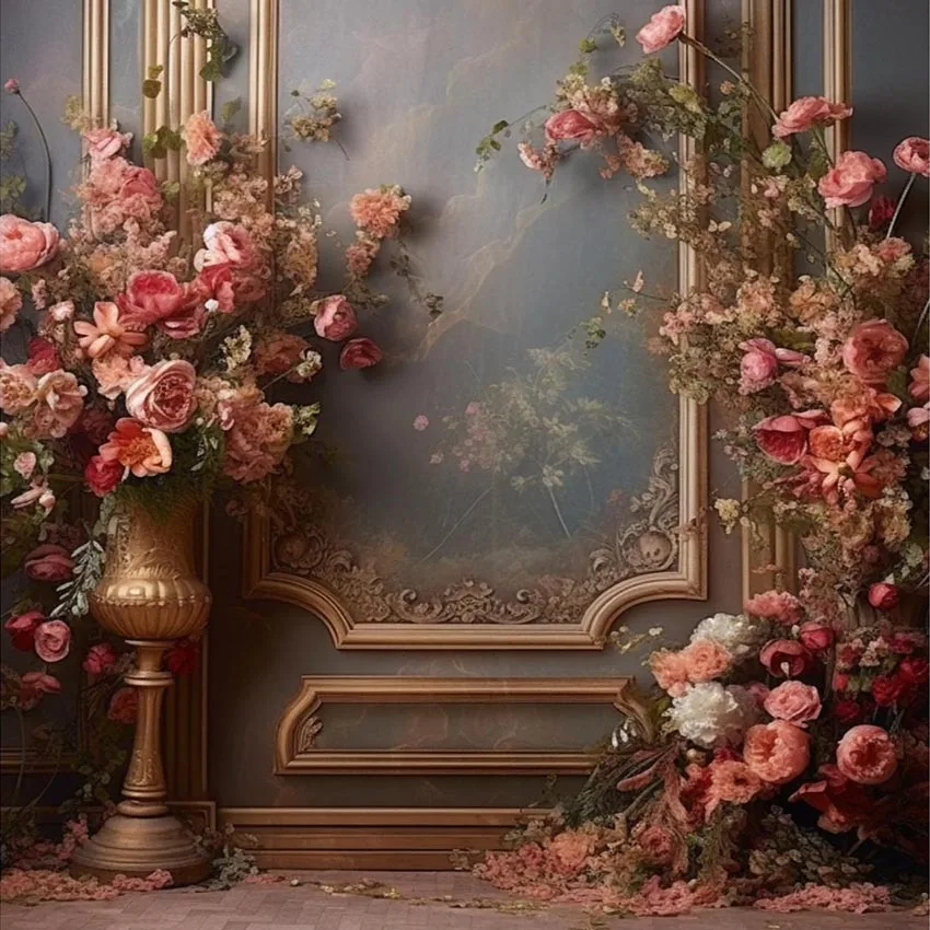 Mehomond Fotografie Hintergrund Boho Textur Wand Blumen Erwachsenen Geburtstag Hochzeit Mutterschaft Porträt Dekor Hintergrund Fotostudio