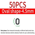 50 Piezas de Anillos Ovalados de 4.5mm