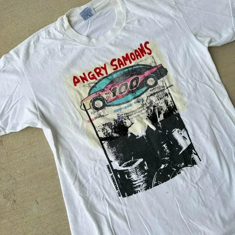 Camiseta de algodón pesado de banda de Rock Angry Samoans, todas las tallas, M538