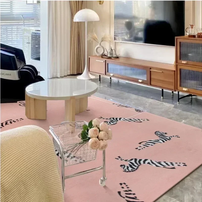 Leopard Decoration Living Room Carpet Large Area Light Luxury Home Coffee Tables Plush Mat Fashion Bedroom Rug Ковер Tapis 러그