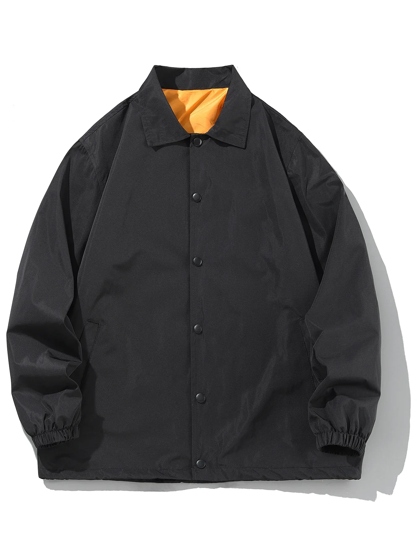 

Men's Lapel Jacket for Outdoor Casual All-match Fashion Solid Color Spring and Autumn Popular Lapel Jacket