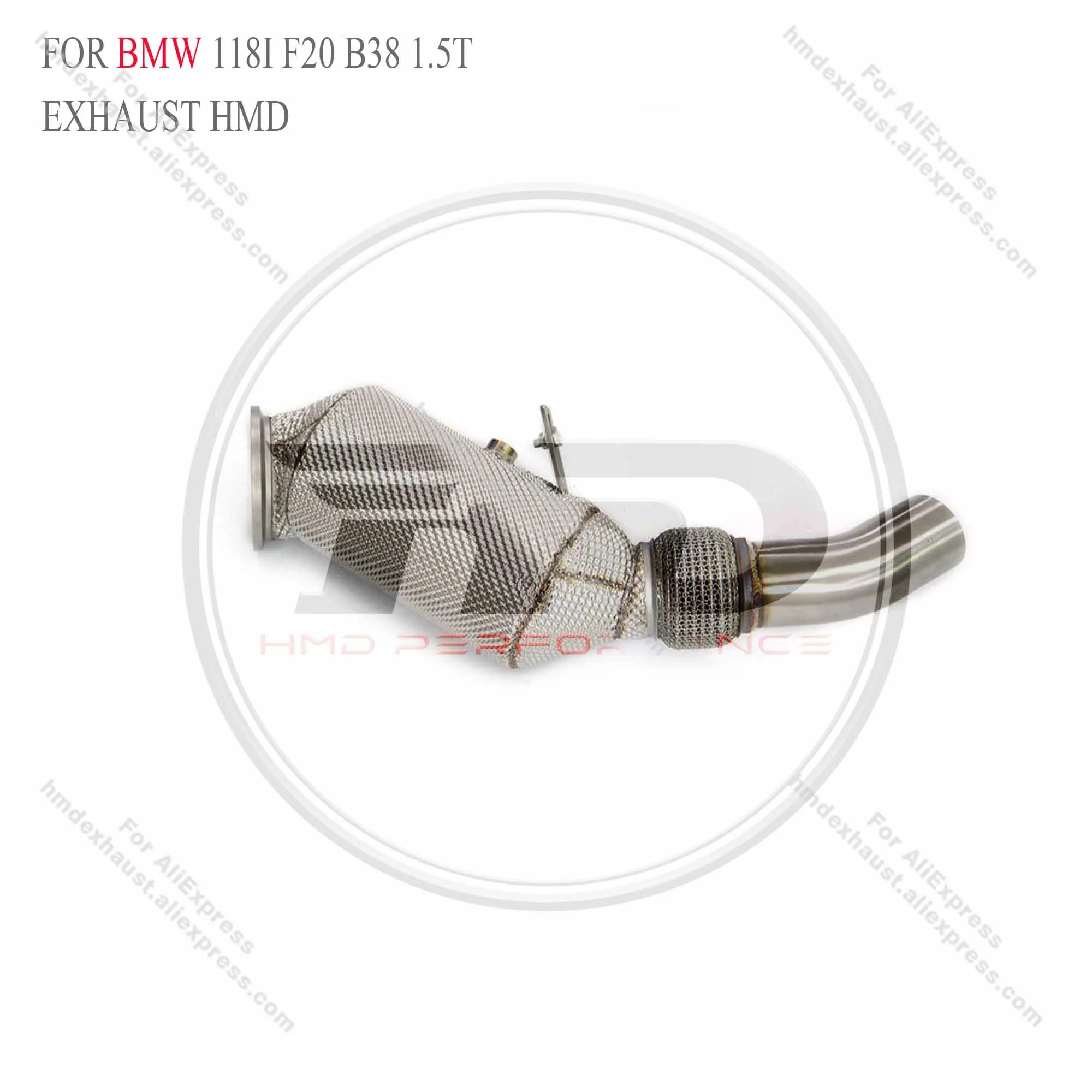 HMD Stainless Steel Exhaust System High Flow Performance Downpipe for BMW 118i B38 1.5T Car Accessories