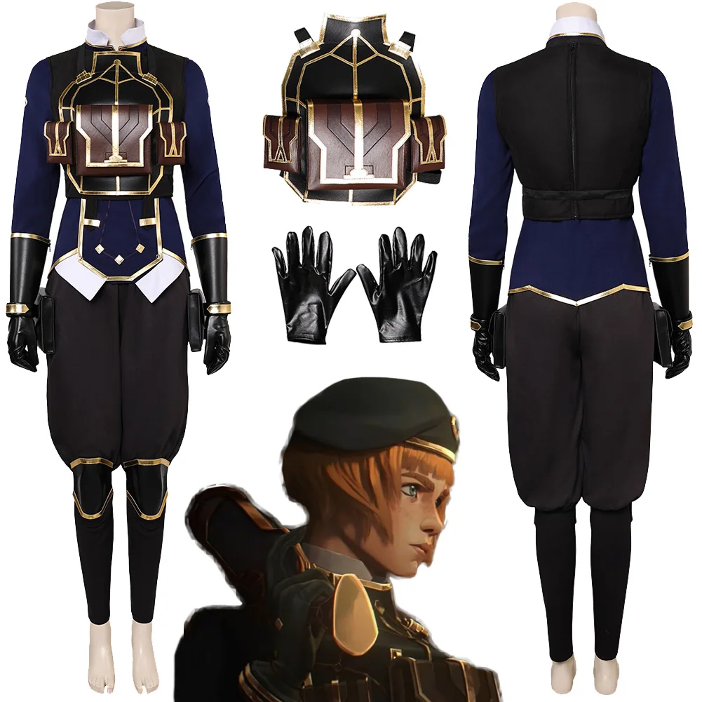 

Arcane Nolen McGrady Cosplay Female Fantasy Law Enforcer Uniform Game Markus LOL Costume Outfits Women Halloween Carnival Suit