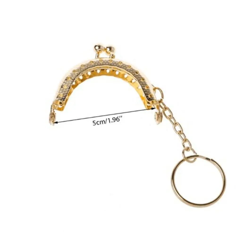 Mini Arch Frame Key Ring Bags Part Replacement Metal Kiss Clasp Lock Wallet Accessory Coin Purse Frame Clutch Lock