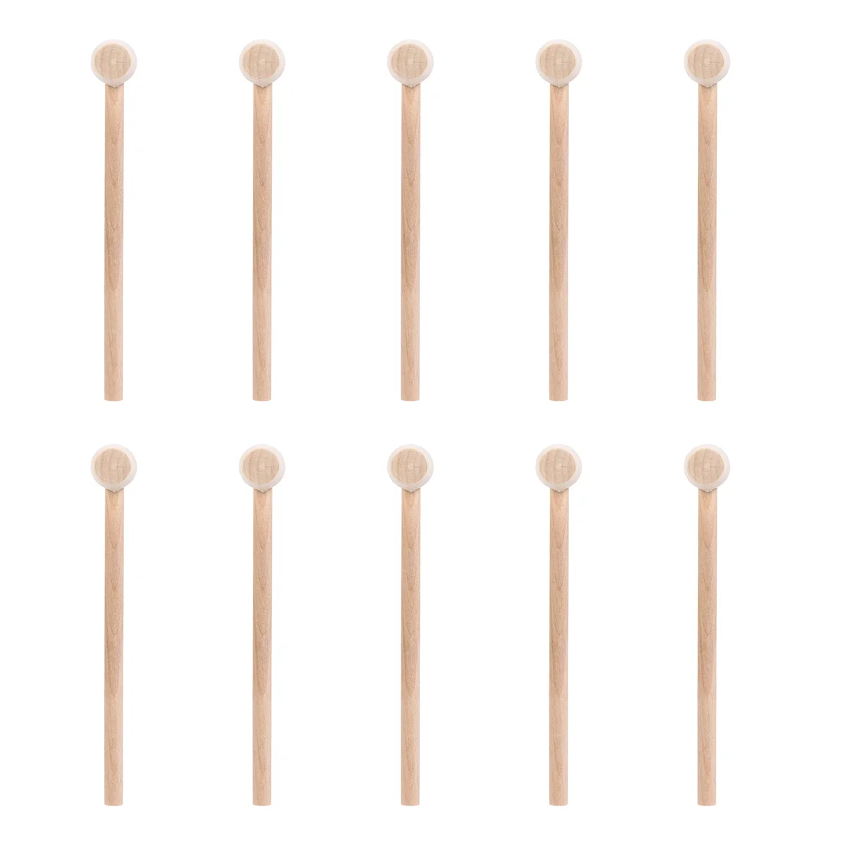 25 stuks houten mini-hamer massief houten mini-hamer krabhamer cake-hamer glad oppervlak lichtgewicht multifunctioneel