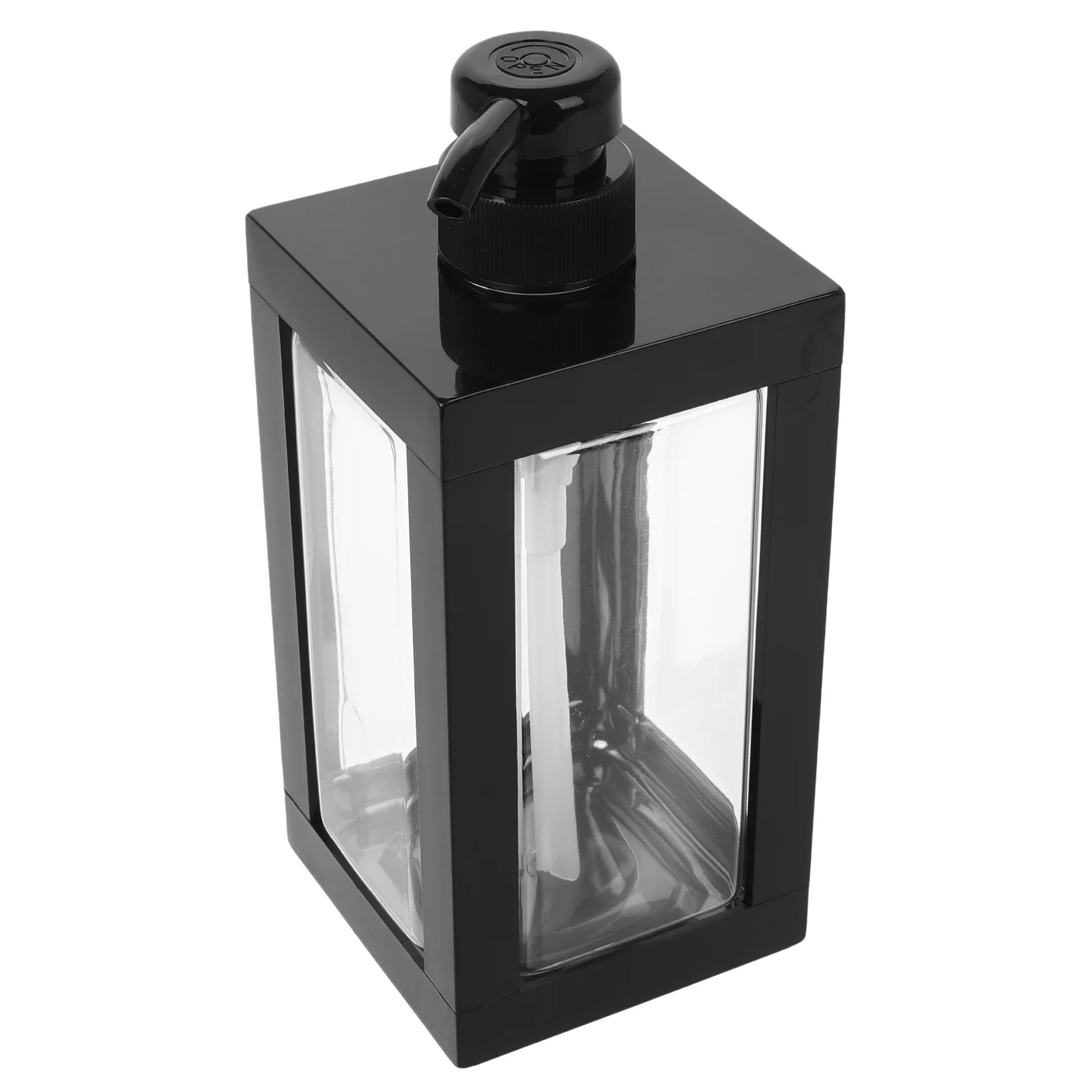 

750ml Refillable Shampoo Bottle Transparent Lotion Dispenser Large Capacity Bathroom Shower Body Wash Container Empty Pump