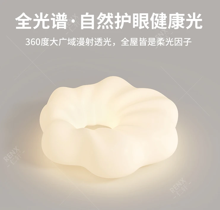 Cloud Eye Protection Children's Room Light Full Spectrum Intelligent Ceiling Light Simple Modern Study Light