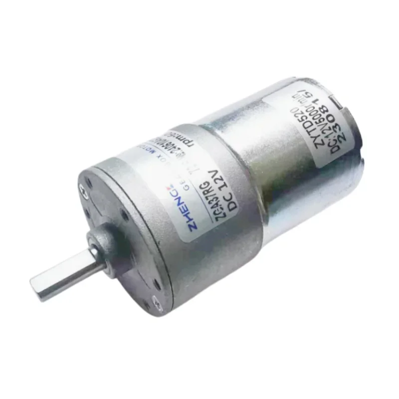 ZGA37RG DC Motor 12V 24V DC Gear Motor 2.5RPM/5RPM/10RPM/50RPM/100RPM/150RPM/200RPM/300RPM/550RPM/1000RPM Central Shaft Output