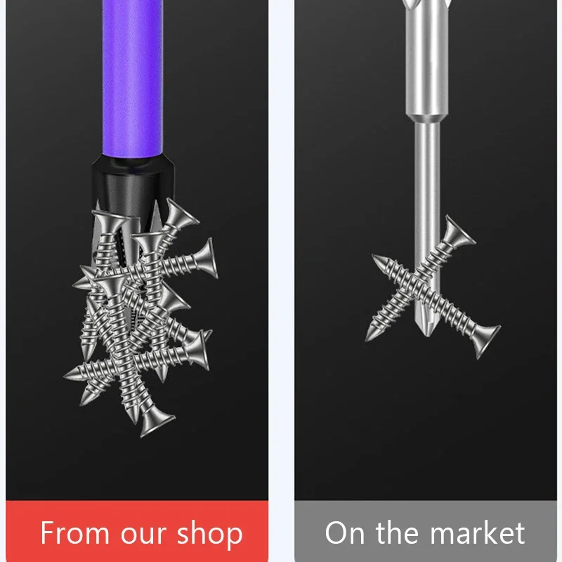 Steel Upgraded Non-slip PH2 Impact Driver Bit Set with Magnetic Phillips Screwdriver Tool Drill Bit
