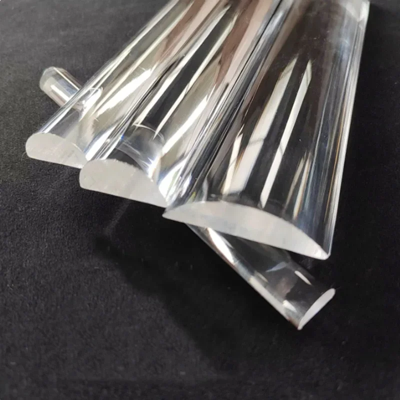 1Pc Half Circle Acrylic Solid Rod Bar D-Type Highly Transparent PMMA Rod DIY Materials