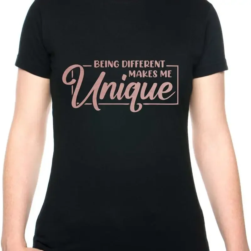 Being Different Makes Me Unique Metal Awareness Self Love Womens T-Shirt Tee