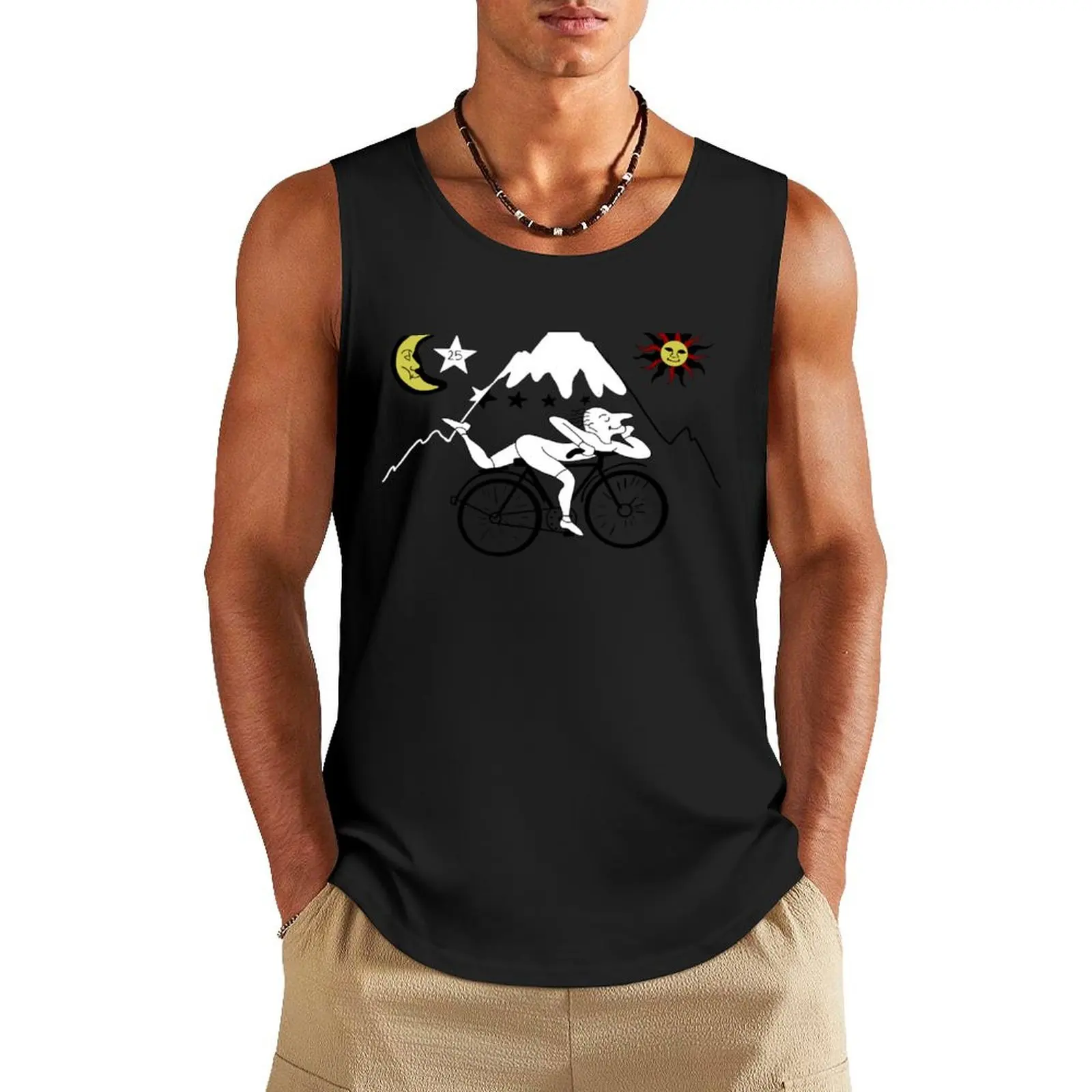 Bicycle Day Tank Top clothing men sports vest Men sleeveless tee