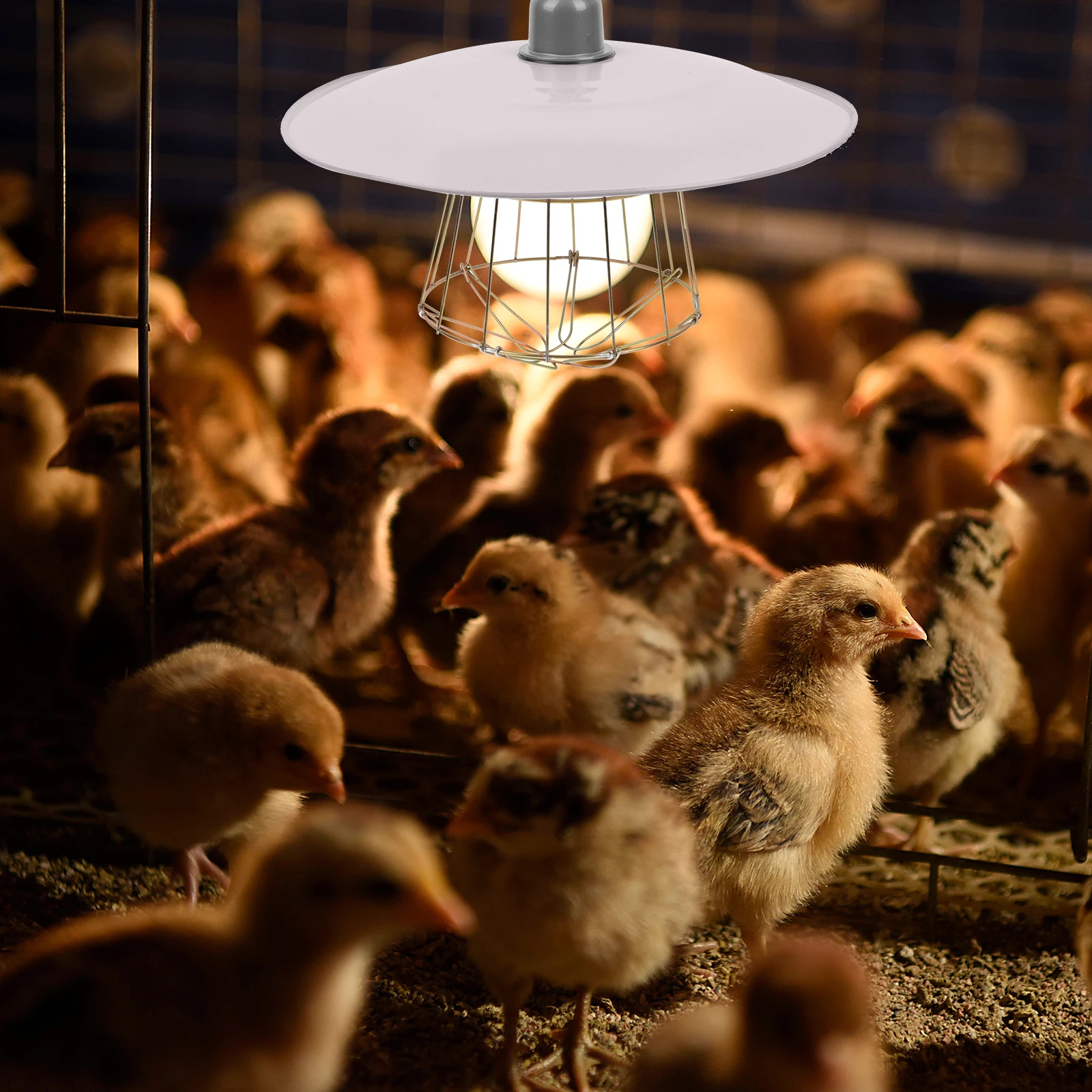 

Durable Livestock Cage Heating Lamp Safe Anti-Scald Heat Preservation Light For Chickens Sheep Ducks Easy Install Warming Tool