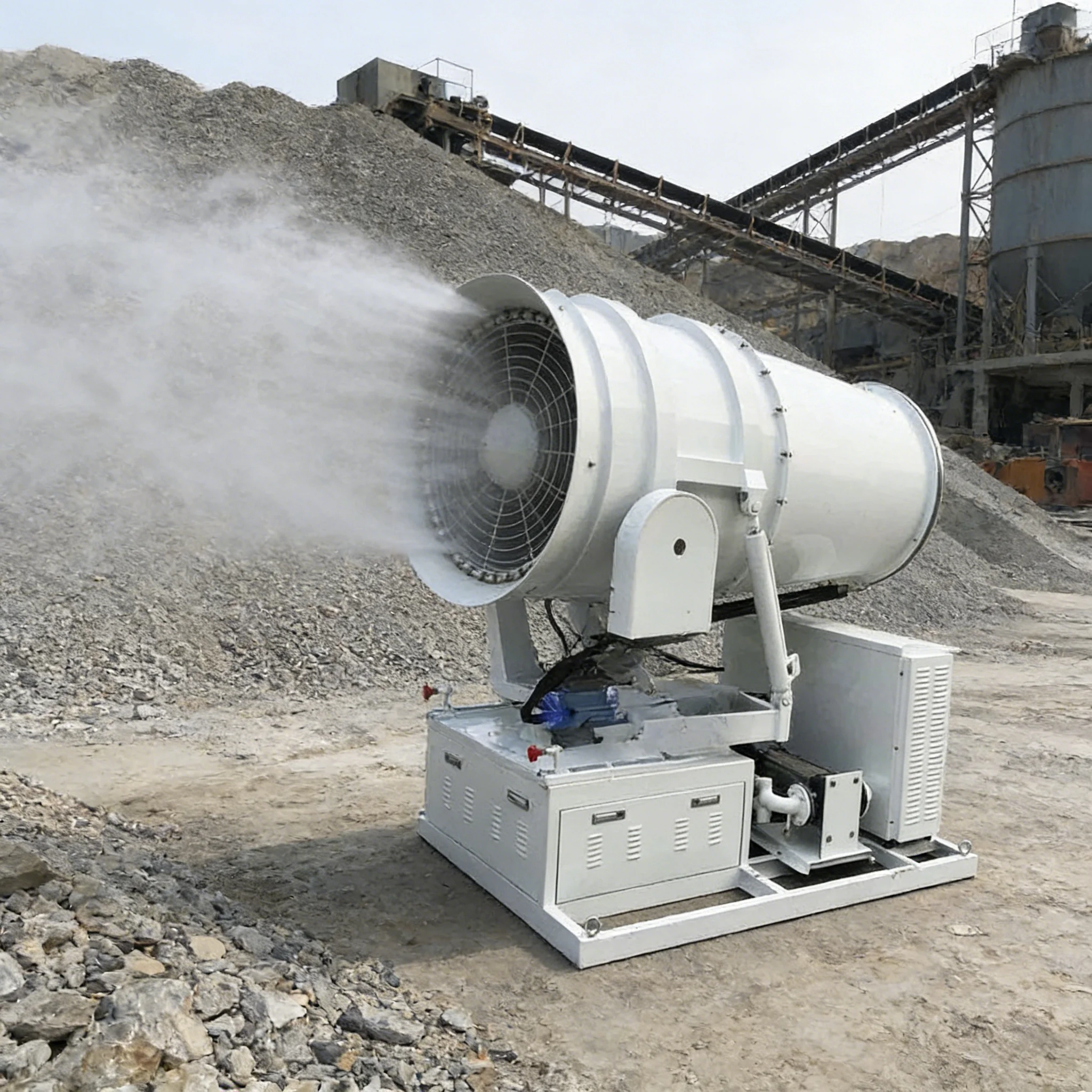 

Intelligent 120m Fog Cannon Machine Fully Automatic Remote Mist Blower For Industrial Port Dust Control Efficiency