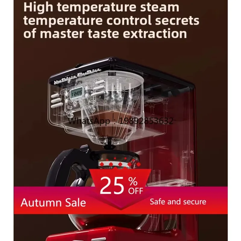 ZZ Coffee Machine Household Fully Automatic retro Office Concentrated Drip Filter Extraction Machine