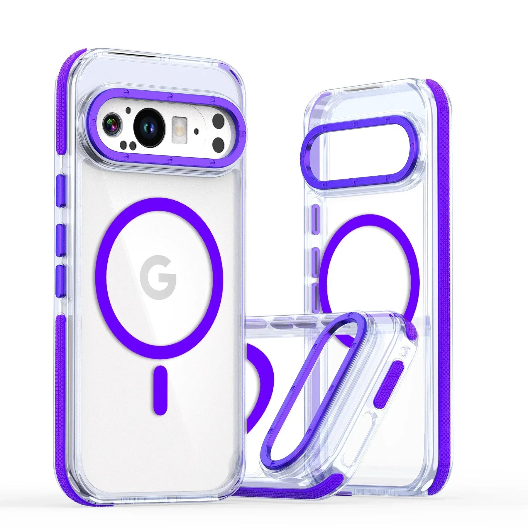 

Luxury High Transparent Case For Google Pixel 9 Pro XL 5G Magsafe Magnetic Wireless Charging Shockproof Cover For Google Pixel 9
