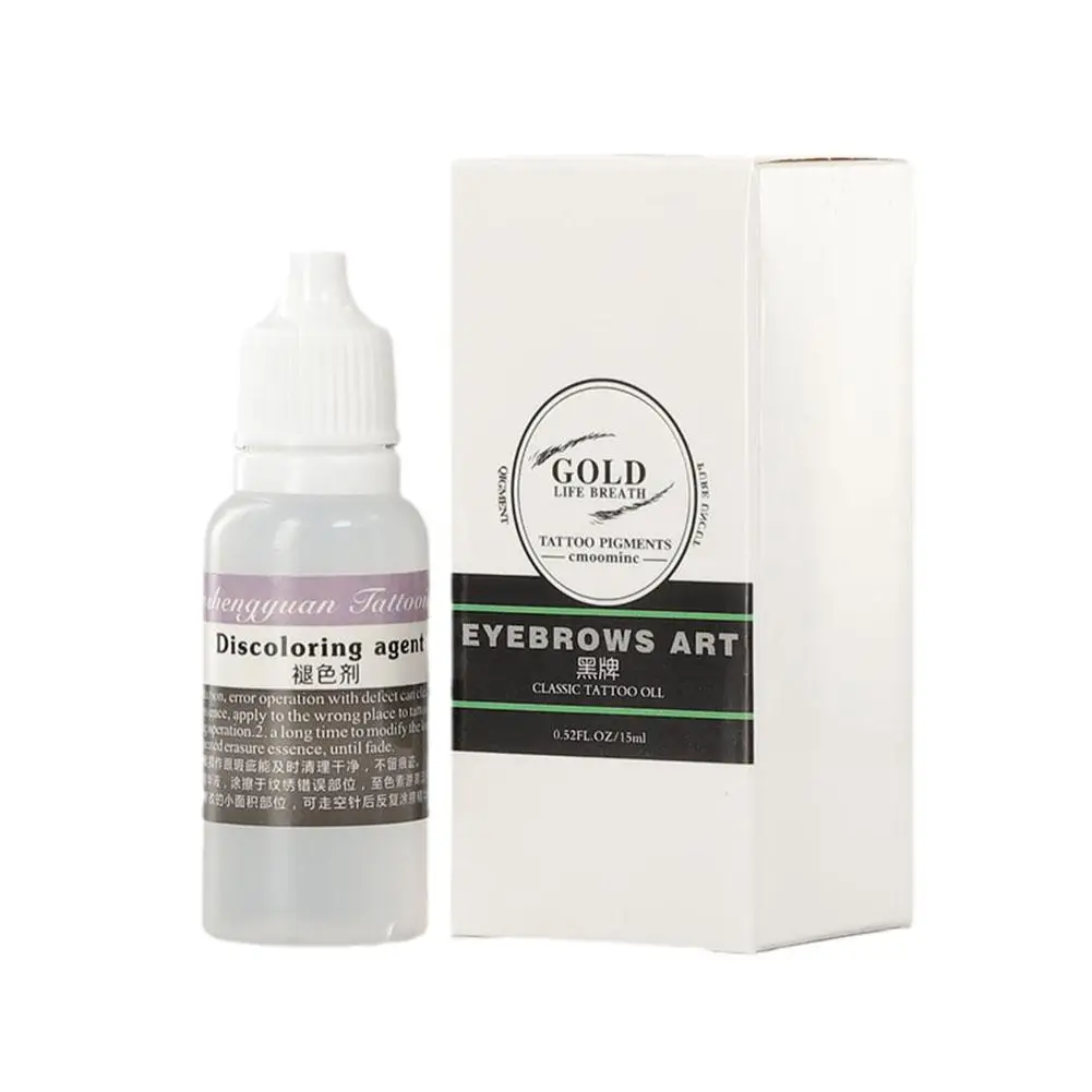 Pigmento indolor Fading Agent, Removedor de tinta tatuagem, Textura rápida, Smooth Tattoo Serum, Removedor Creme Suprimentos, Correção R8U4