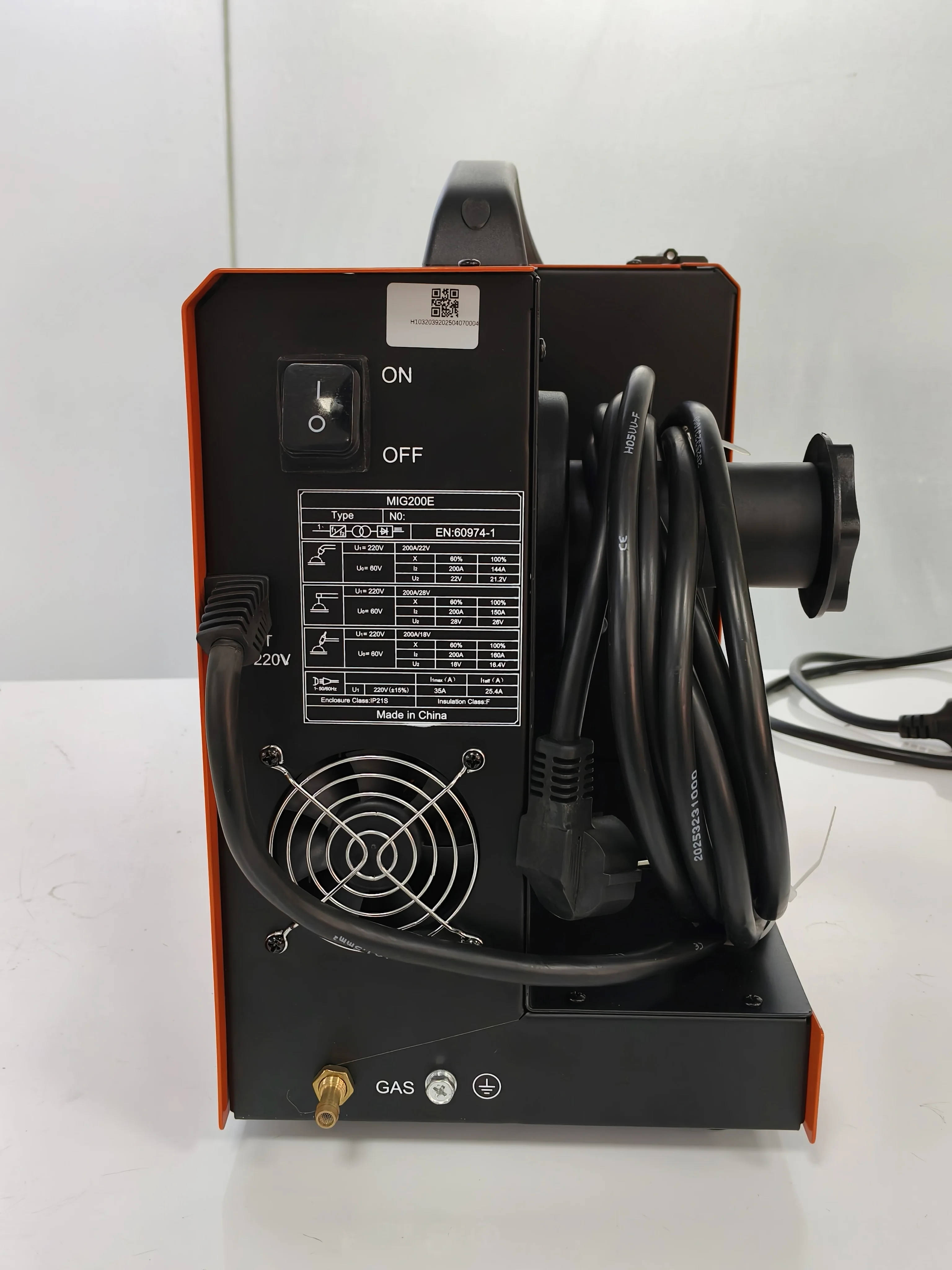 HITBOX MIG200E Digital Inverter IGBT 220V Input  less Welder with Flux Cored New Condition Stainless Steel MIG Welding Machine