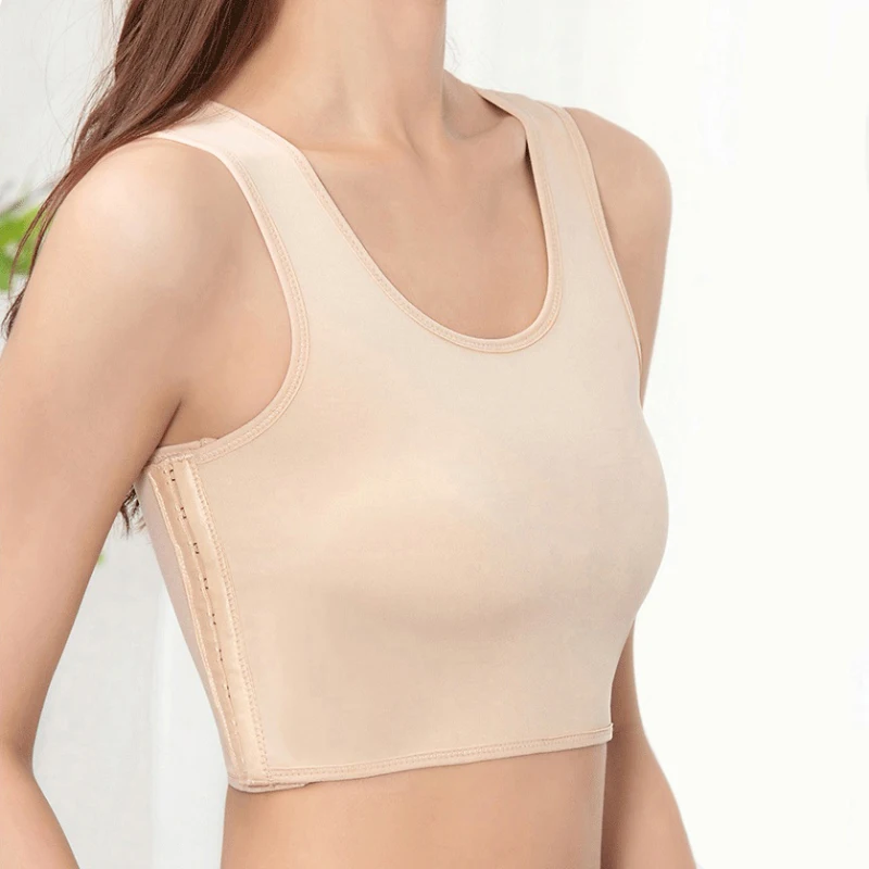 

Chest Binder For Lesbian Women Men With Hook Plus Size Transgender Breast Binder Tomboy Ftm Operative Post Surgery Surgical Bra