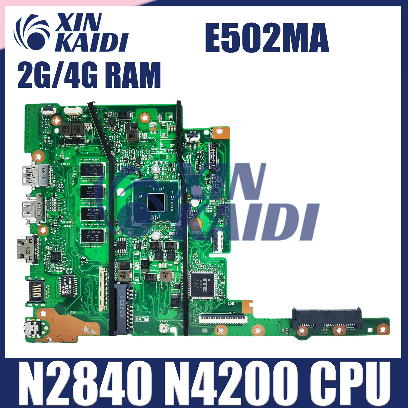 

E402MA E502MA Mainboard For Asus VivoBook E402M E502M E402MA E502MA Laptop Motherboard N2940 N3540 4G-RAM 0G 32G-SSD