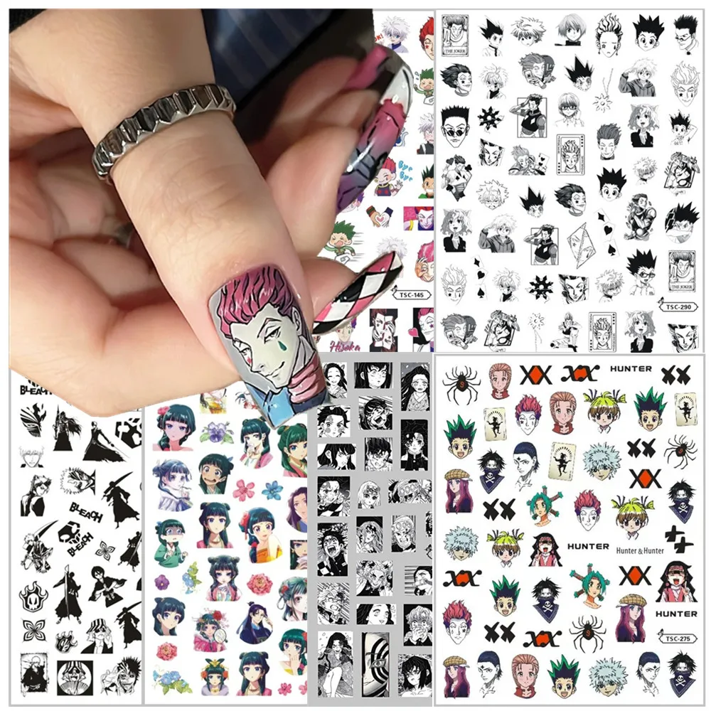 

TSC-290 Hisoka My Hero Academia,tomagotch,Midoriya Izuku hunter hunter 3d Nail Art Stickers Nail Stickers