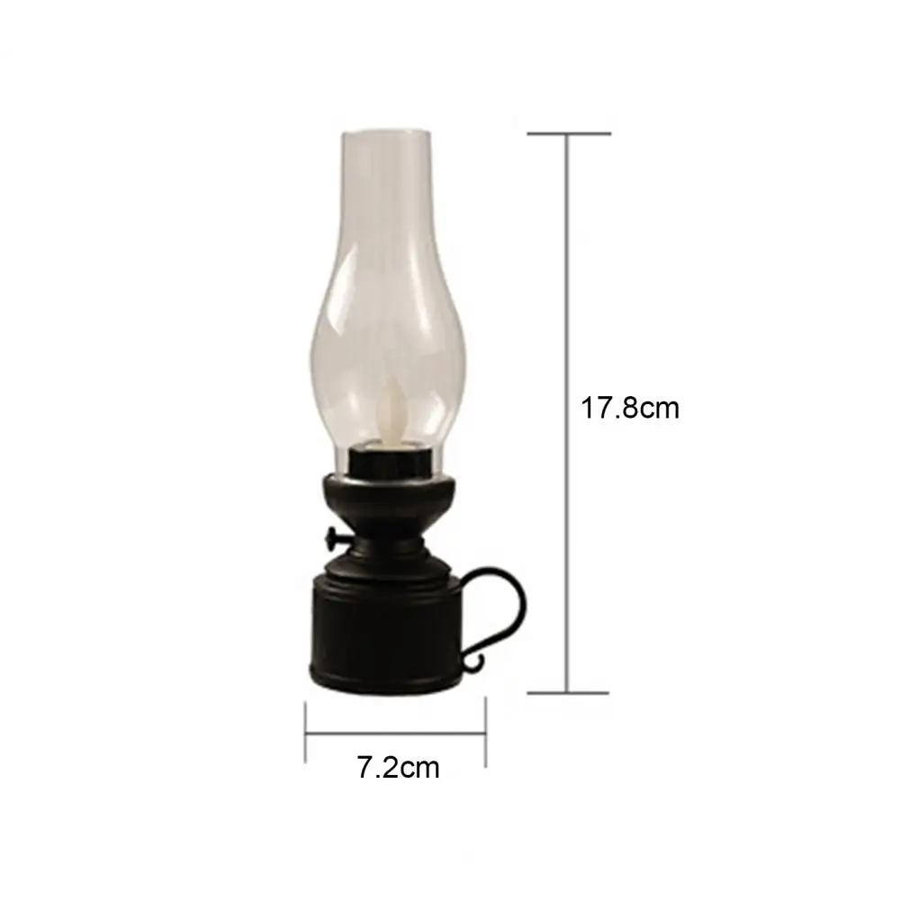 Practical LED Candle  Super Bright Long Lasting Electronic Kerosene Lamp  80s Retro Design Night Light