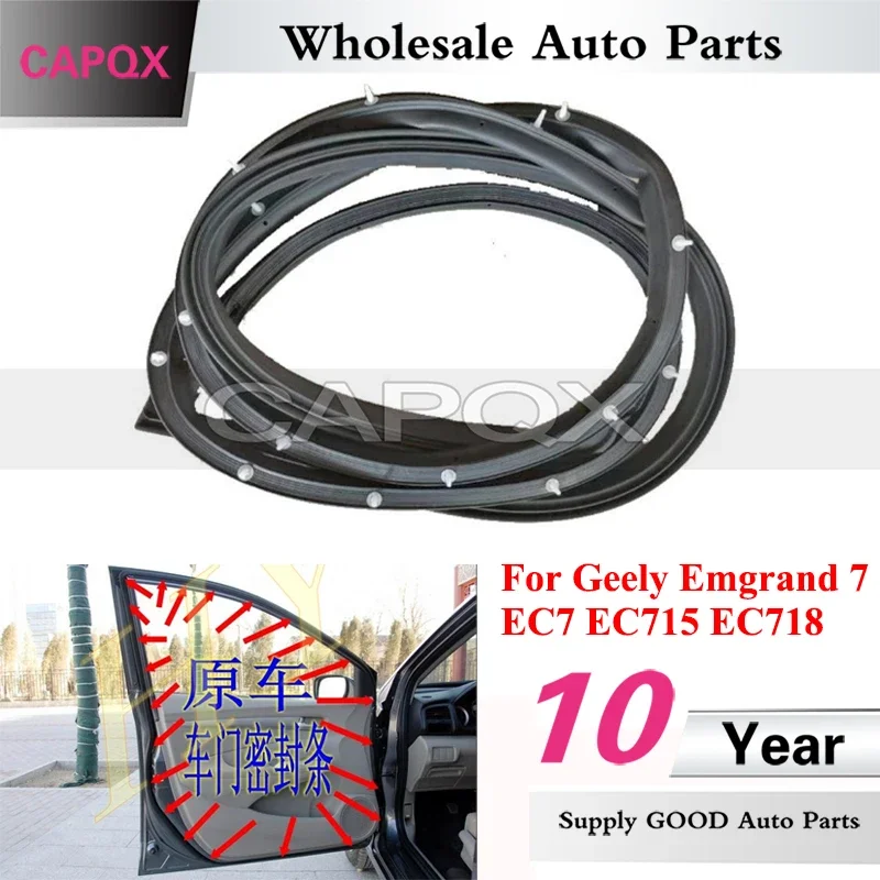 

CAPQX For Geely Emgrand 7 EC7 EC715 EC718 Car Door Sealing Strip Door Buffer Seal Strip Waterproof Sealing Strip