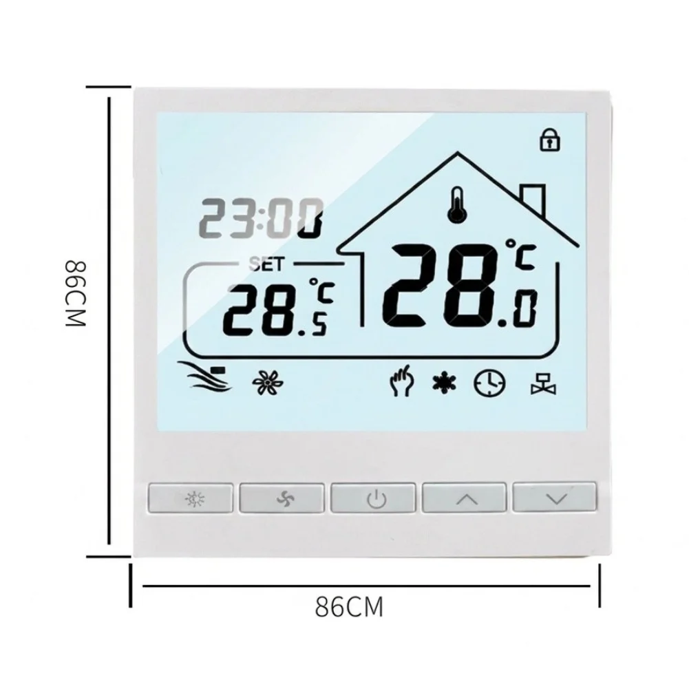 1 Piece WiFi Temperature Controller 0-50C LCD Display 3 For Central Air Conditioning And Underfloor Heating System Thermostat