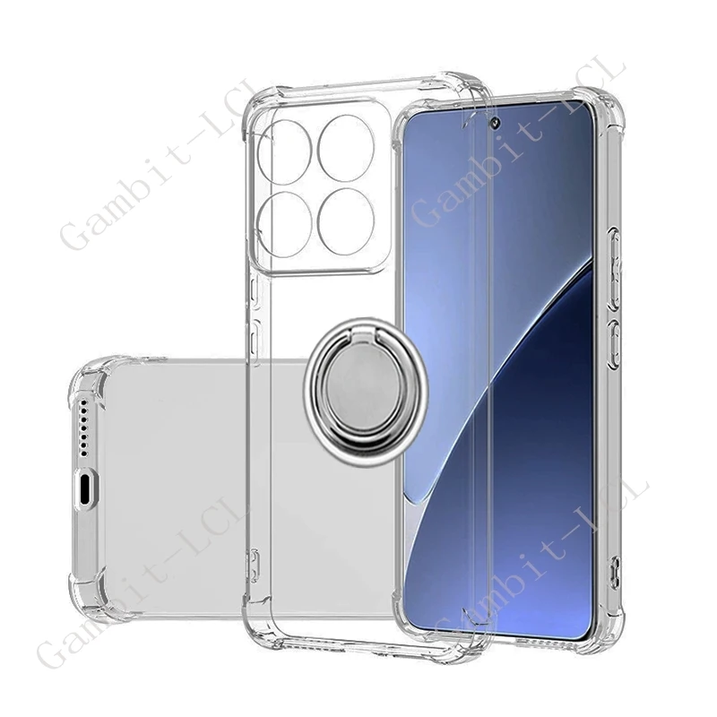 Para Motorola Edge 60 Fusion Global 60Fusion XT2503-4 Edge60Fusion soporte de anillo trasero funda de teléfono Smartphone TPU cubierta suave