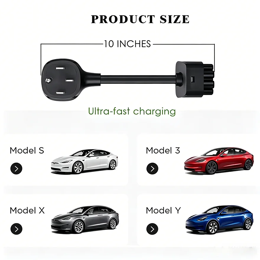 NEMA 14-50 Adapter 250V 32A Fast Charging Connector for Gen II Tesla Mobile Connector  For Tesla 14-50 Adapter