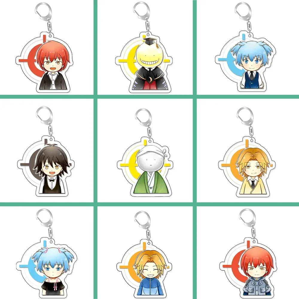 

Assassination Classroom Korosensei Shiota Nagisa Cartoon Acrylic Keychain Anime Keyring Bag Tag Cos Baji Accessory