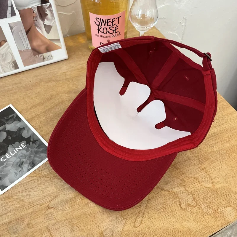 Vintage Buchstaben Baseball Hut Für Frauen Mode Stickerei Sommer Outdoor Golf Sport Sonnenblende Hut Pferdeschwanz Snapback Schirmmützen – Detail 6